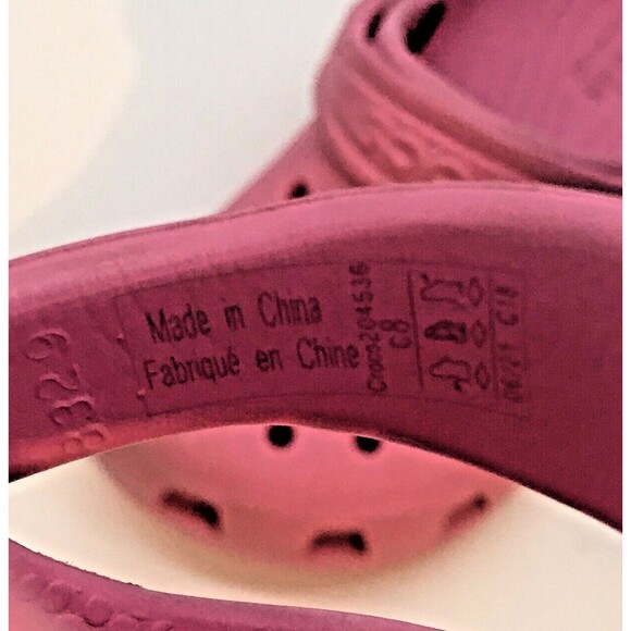 Crocs Iconic Comfort Clogs Unisex Childs C 8 Pink Jibbitz Waterproof Sandals - Picture 9 of 12